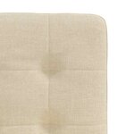 vidaXL Chaises à manger lot de 2 crème tissu