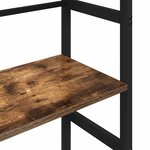 vidaXL Étagère Chêne fumé 40 x 29 5 x 81 cm Bois d'ingénierie