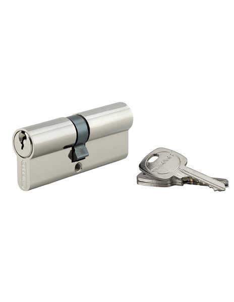 THIRARD - Cylindre de serrure double entrée STD UNIKEY (achetez-en plusieurs  ouvrez avec la même clé)  35x40mm  3 clés  nickelé