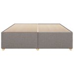 vidaXL Cadre de lit sans matelas taupe 200x200 cm tissu