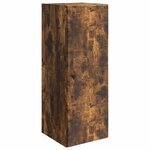 vidaXL Armoire Murale Chêne fumé 33 x 34 5 x 90 cm Bois d'ingénierie