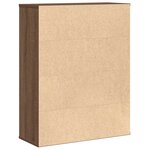 vidaXL Bibliothèque chêne marron 60x24x76 5 cm bois d'ingénierie