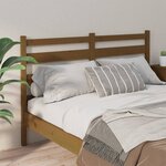vidaXL Tête de lit Marron miel 146x4x100 cm Bois massif de pin