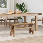 vidaXL banc Naturel 100 x 29 x 43 5 cm Bois de teck massif
