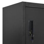 vidaXL Armoire à casiers Anthracite 90x40x180 cm Acier