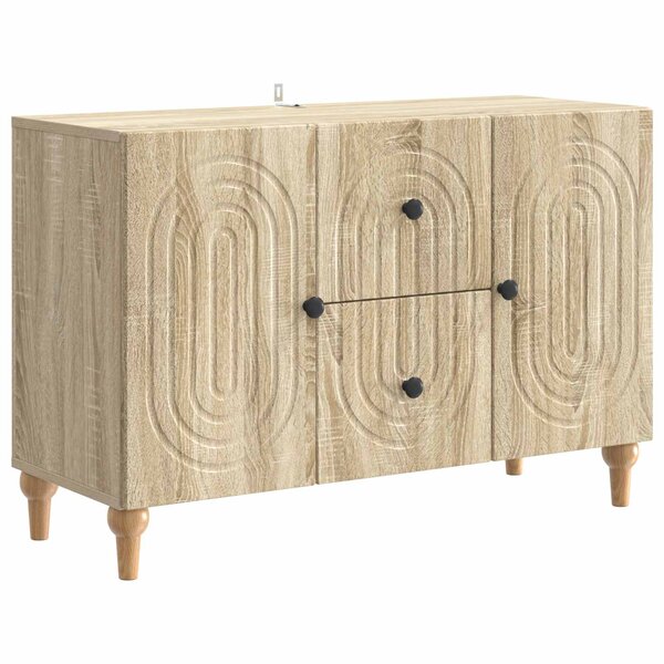 vidaXL Meuble TV Chêne Sonoma 89 x 34 5 x 60 cm Bois d'ingénierie