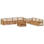 vidaXL Ensemble de canapés d'extérieur 8 pc Naturel