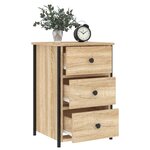 vidaXL Table de chevet chêne sonoma 40x36x60 cm bois d'ingénierie