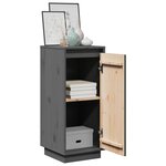 vidaXL Buffets 2 Pièces Gris 31 5x34x75 cm Bois massif de pin