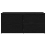 vidaXL Meuble TV Chêne noir 80 x 34 x 36 cm Bois d'ingénierie