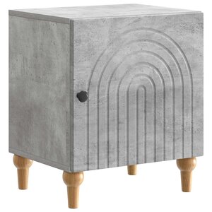vidaXL Cabinet de chevet Gris béton 43 x 34 5 x 50 cm
