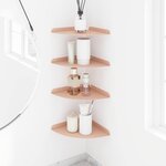 vidaXL Étagère flottante avec étagère 4 Pièces Rose 24 x 24 x 2 cm
