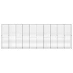 vidaXL Mur à gabion avec couvercles Acier galvanisé 600 x 30 x 200 cm