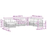 vidaXL Ensemble de canapés d'extérieur 8 pc Blanc et anthracite