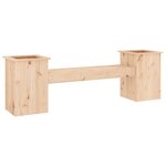 vidaXL Banc avec jardinières 184 5x39 5x56 5 cm bois massif de pin