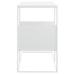vidaXL Table d'appoint Blanc 55x36x59 5 cm Bois d'ingénierie