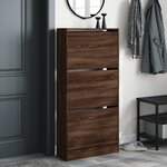 vidaXL Armoire à chaussures chêne marron 60x21x125 5cm bois ingénierie