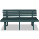 vidaXL Banc de jardin 145 5 cm Plastique Vert