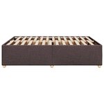 vidaXL Cadre de lit sans matelas marron foncé 140x200 cm tissu