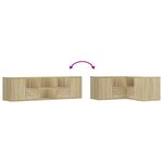 vidaXL Armoire d'angle chêne sonoma 160x40x45 cm bois d’ingénierie