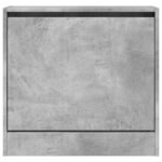 vidaXL Armoire à chaussures gris béton 60x21x57 cm bois d'ingénierie