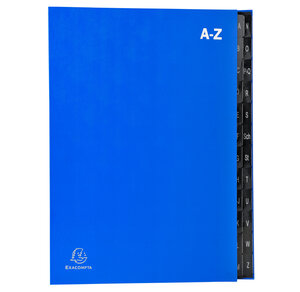 Trieur Ordonator A-Z 24 comp. Bleu EXACOMPTA