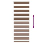 vidaXL Store zèbre marron 65x150 cm largeur du tissu 60 9 cm polyester