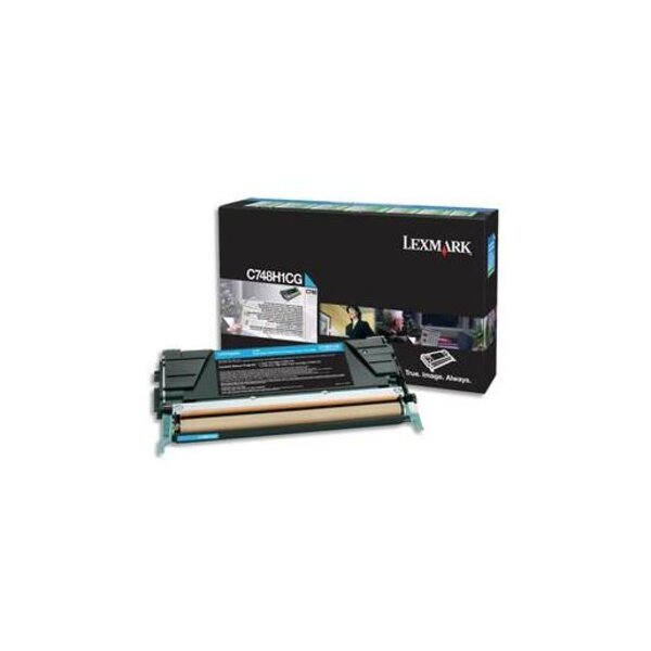 Cartouche toner cyan HC C748H1CG LEXMARK