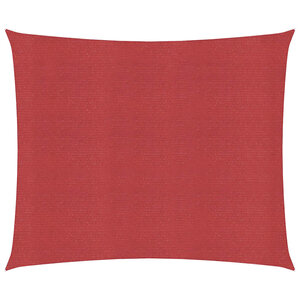 vidaXL Voile d'ombrage 160 g/m² Rouge 4 5x4 5 m PEHD