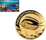 Pièce de monnaie en Or 3000 Francs g 0.031 (1/1000 oz) Millésime Gold Gift SURGEONFISH 1/1000