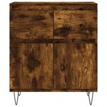 vidaXL Buffet Chêne fumé 60x35x70 cm Bois d'ingénierie