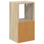 vidaXL Table de chevet 2 Pièces Chêne Sonoma 25 5 x 22 x 49 5 cm