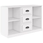 vidaXL Buffet blanc 104 5x35 5x67 5 cm bois d'ingénierie