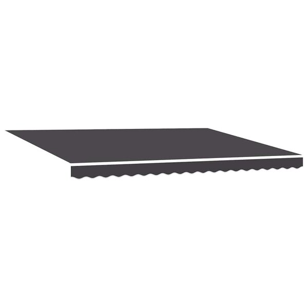 vidaXL Auvent Rétractable Anthracite 450 × 300 cm Tissu  Métal