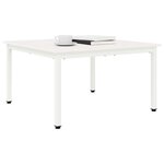 vidaXL Table basse Blanc 80 x 80 x 45 cm Bois de pin massif