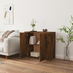 vidaXL Buffet Chêne fumé 80x33x70 cm Bois d'ingénierie
