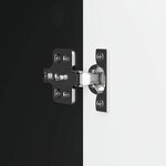 vidaXL Meuble TV Noir 99 x 34 5 x 52 cm Bois d'ingénierie
