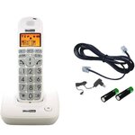 Téléphone fixe senior maxcom mc6800 blanc