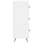 vidaXL Commode blanc 69 5 x 34 x 90 cm bois d'ingénierie