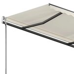 vidaXL Auvent manuel rétractable sur pied 300x250 cm Crème