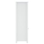 vidaXL Armoire de salle de bain BERG blanc 69 5x34x110 cm pin massif