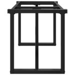 vidaXL Pieds de table basse cadre en O 140x30x43 cm fonte
