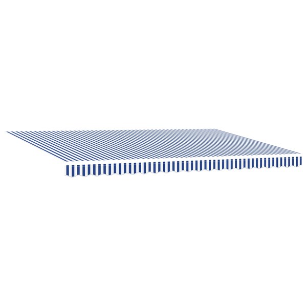 vidaXL Auvent Rétractable Automatique Bleu et Blanc 500x300 cm