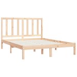 vidaXL Cadre de lit sans matelas bois de pin massif 140x190 cm