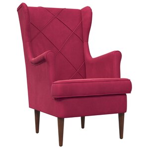 vidaXL Fauteuil Bordeaux Velours