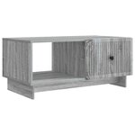 vidaXL Table basse Sonoma gris 90 x 50 x 40 cm Bois d'ingénierie