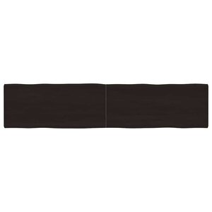 vidaXL Dessus de table bois massif traité bordure assortie