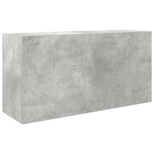 vidaXL Armoire murale de bain gris béton 80x25x40 cm bois d'ingénierie