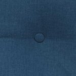 vidaXL Coussin de Dos Bleu 200 x 24 x 50 cm tissu