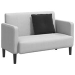 vidaXL Coussin de Dos Noir 60 x 50 cm Tissu en velours côtelé